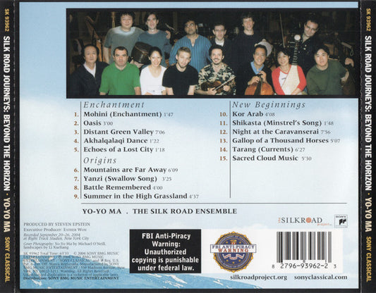 Yo-Yo Ma, The Silk Road Ensemble : Silk Road Journeys: Beyond The Horizon (CD, Album)
