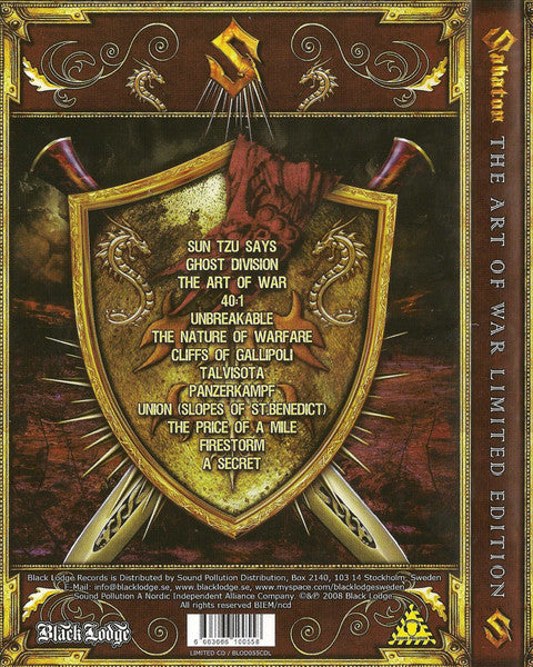 Sabaton : The Art Of War (CD, Album, Ltd)
