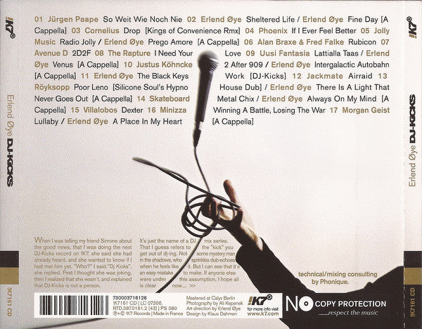 Erlend Øye : DJ-Kicks (CD, Mixed)