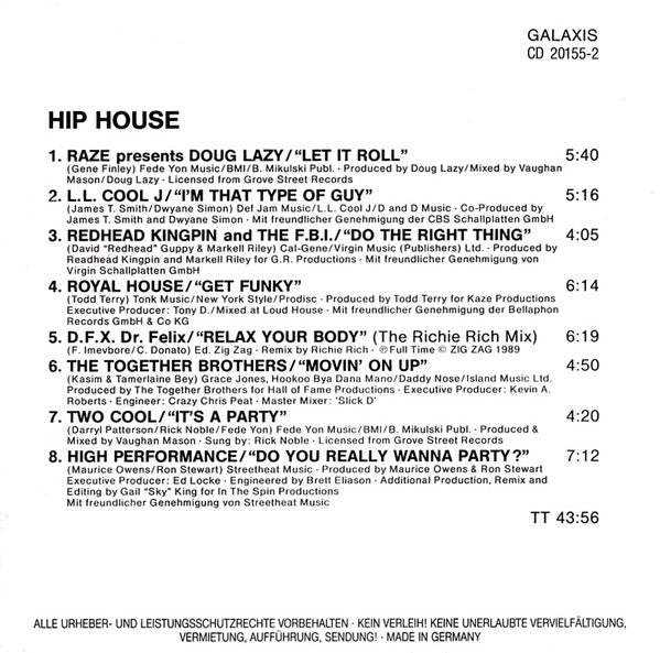 Various : Hip House (CD, Comp)