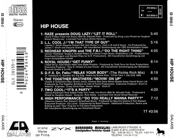 Various : Hip House (CD, Comp)