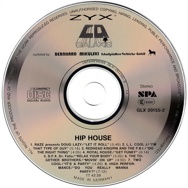 Various : Hip House (CD, Comp)