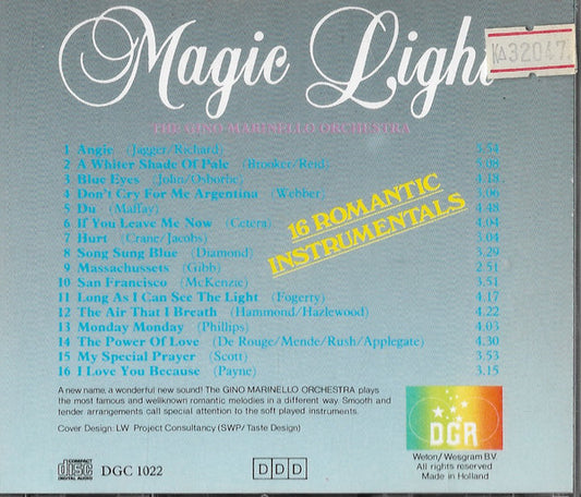 The Gino Marinello Orchestra : Magic Light - 16 Romantic Instrumentals (CD, Album)