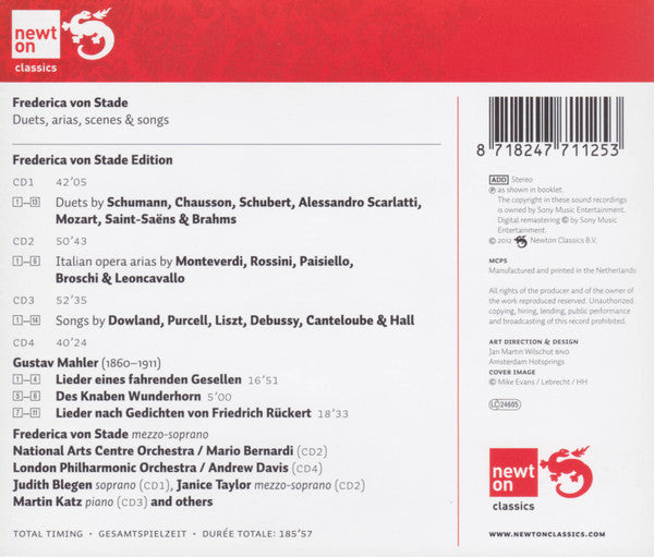 Frederica von Stade : Duets, Arias, Scenes & Songs (4xCD)