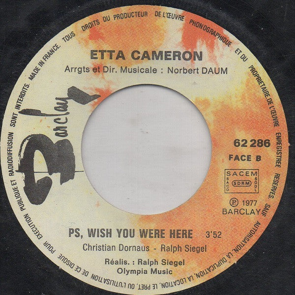 Etta Cameron : You Gotta Move (7")