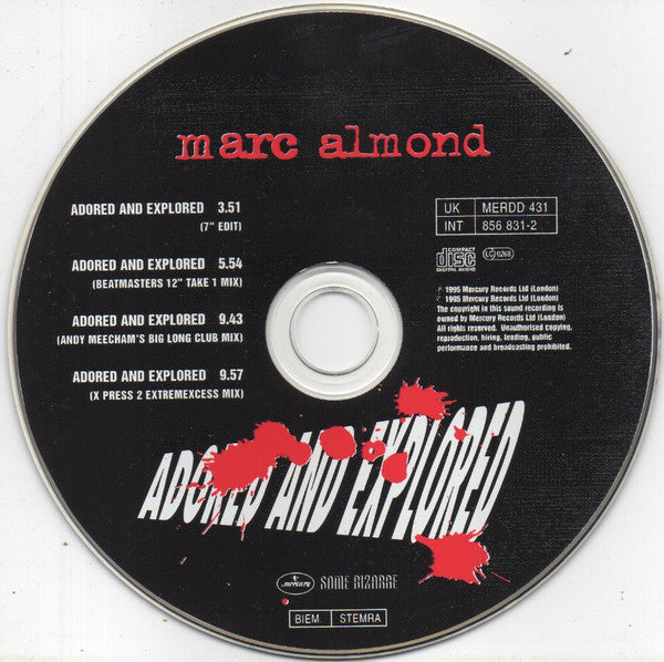 Marc Almond : Adored And Explored (CD, Single)