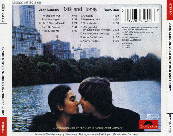 John Lennon & Yoko Ono : Milk And Honey (CD, Album)