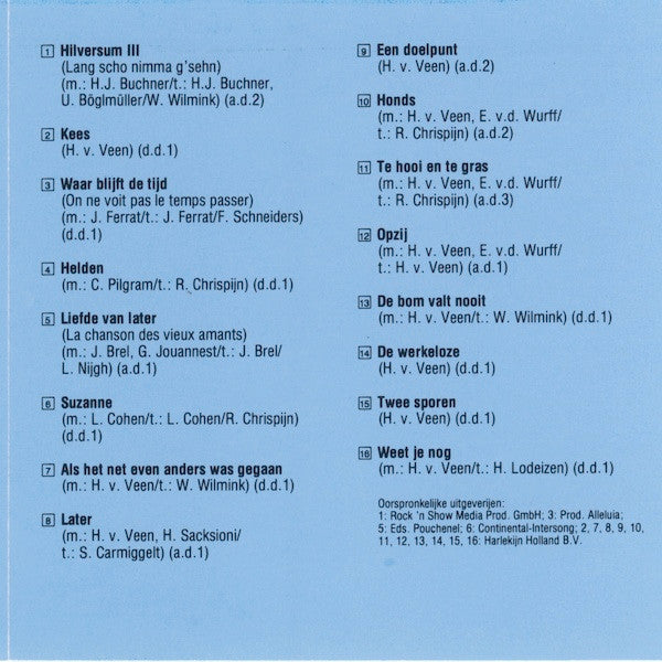 Herman van Veen : Weet Je Nog (CD, Comp, RP)