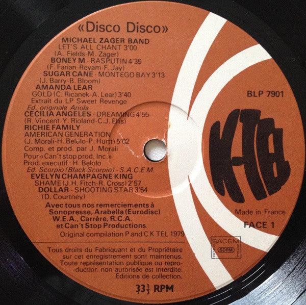 Various : Disco Disco (LP, Comp, Mixed)