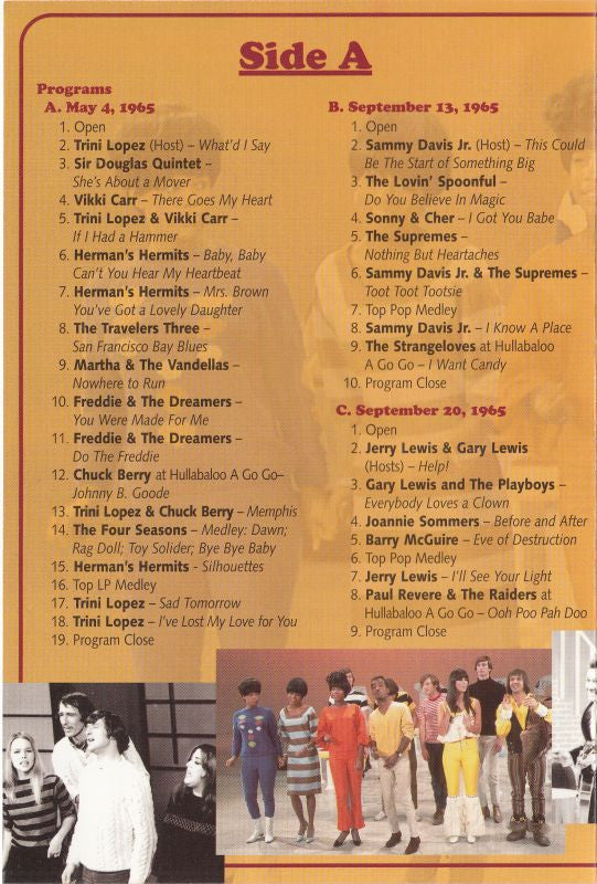 Various : Hullabaloo: A 1960s Music Flashback - Volumes 1-4 (DVD-V, D/Sided, Comp, NTSC)
