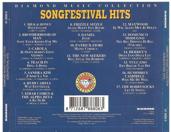 Various : Songfestival Hits (CD, Comp)