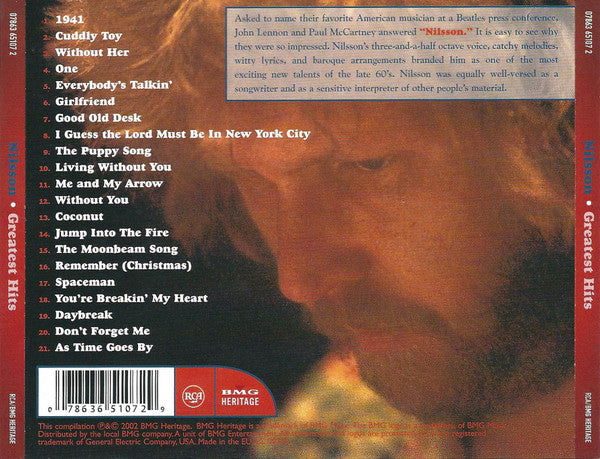 Harry Nilsson : Greatest Hits (CD, Comp)