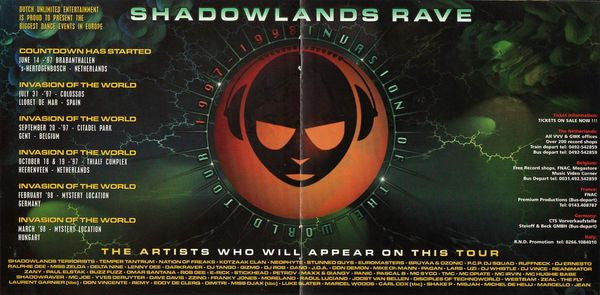 Various : Shadowlands Rave - Invasion Of The World Part 1 (2xCD, Comp)