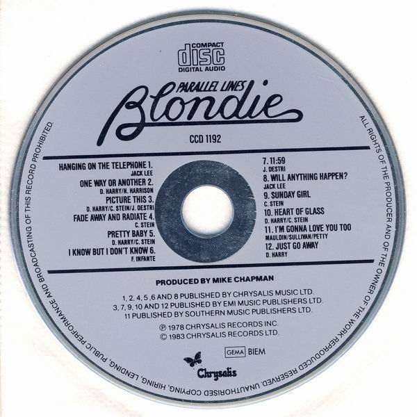 Blondie : Parallel Lines (CD, Album, RE)