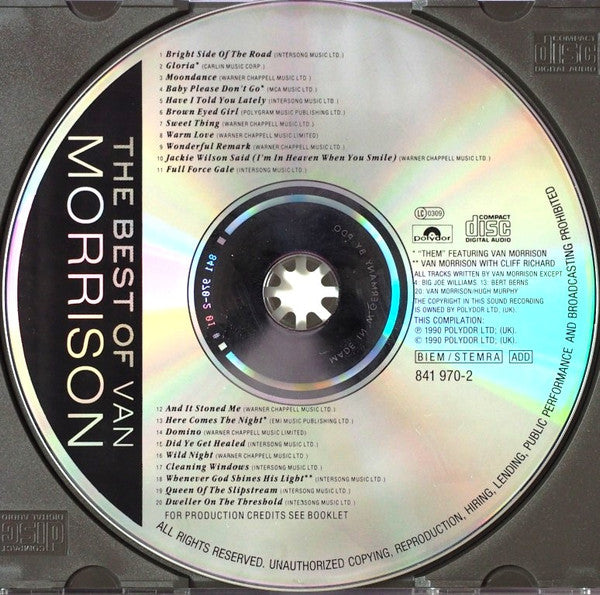 Van Morrison : The Best Of Van Morrison (CD, Comp, PDO)