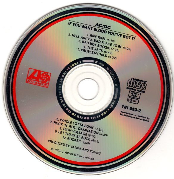 AC/DC : If You Want Blood You've Got It (CD, Album, RE)