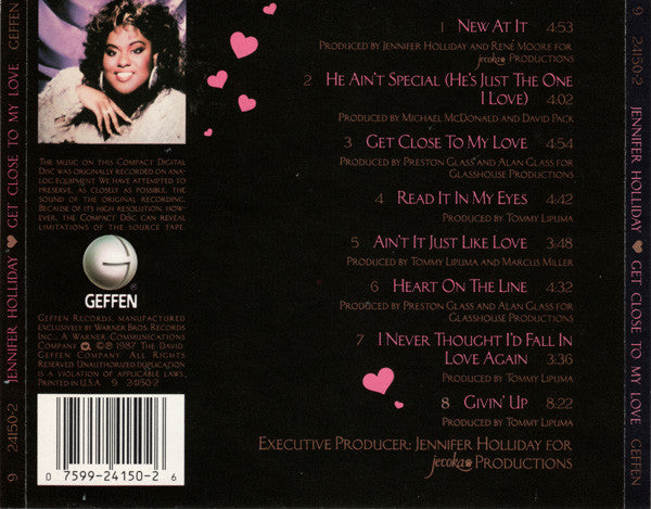 Jennifer Holliday : Get Close To My Love (CD, Album)