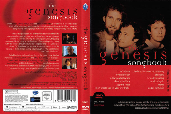 Genesis : The Genesis Songbook (DVD-V, Comp, Multichannel, PAL)