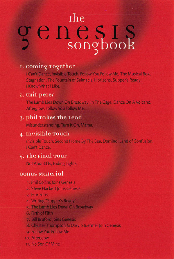 Genesis : The Genesis Songbook (DVD-V, Comp, Multichannel, PAL)