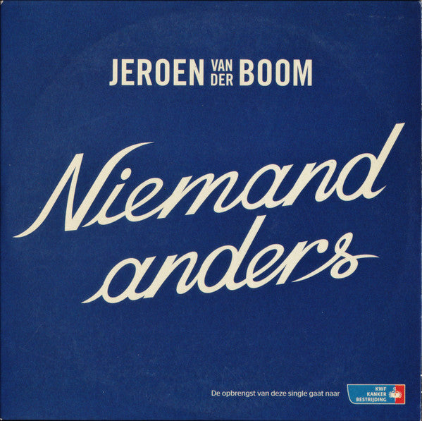 Jeroen van der Boom : Niemand Anders (CD, Single)