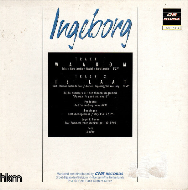 Ingeborg : Waarom (CD, Single)