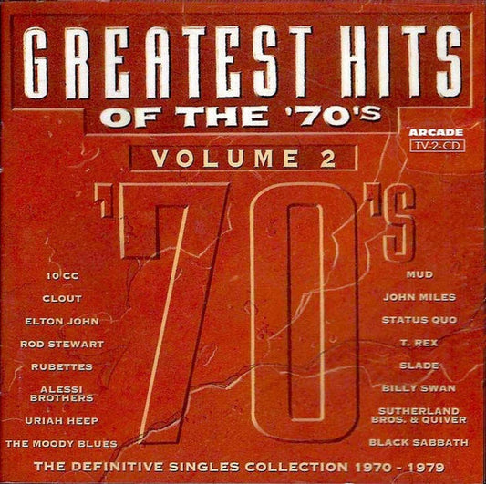 Various : Greatest Hits Of The '70's Volume 2 - The Definitive Singles Collection 1970-1979 (2xCD, Comp)