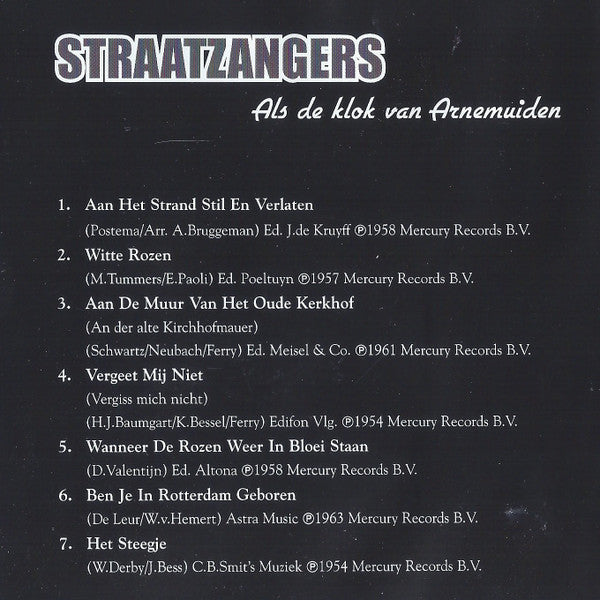 De Straatzangers : Als De Klok Van Arnemuiden (CD, Comp)