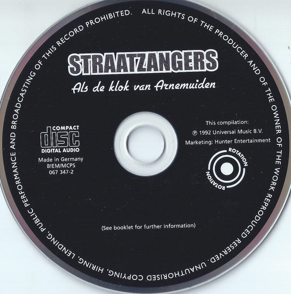 De Straatzangers : Als De Klok Van Arnemuiden (CD, Comp)