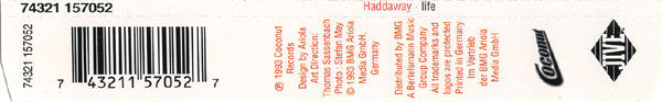 Haddaway : Life (CD, Maxi)