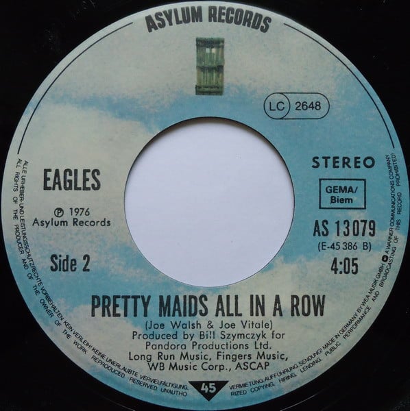 Eagles : Hotel California (7", Single, RE)