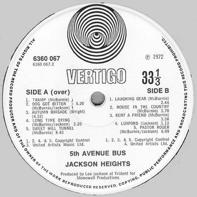 Jackson Heights : The Fifth Avenue Bus (LP, Album, Gat)