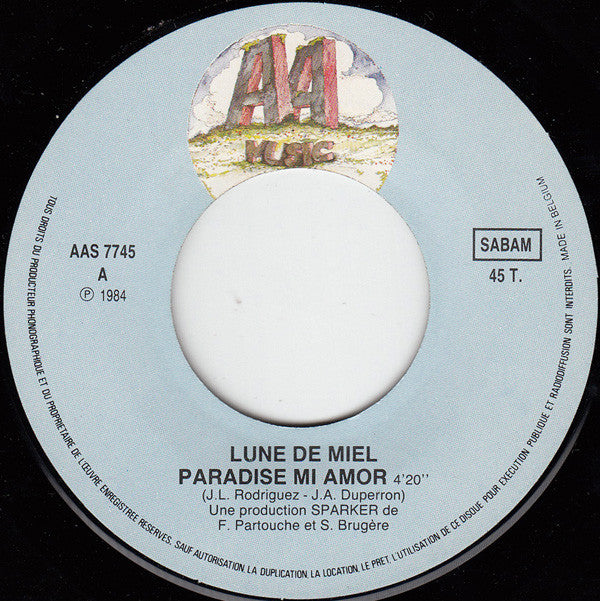 Lune De Miel : Paradise Mi Amor (7", Single)