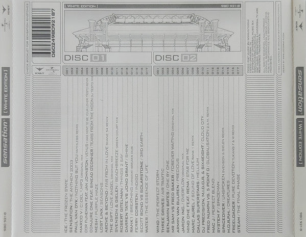 Various : Sensation - White Edition (2xCD, Mixed)