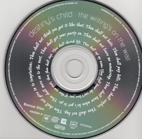 Destiny's Child : The Writing's On The Wall (CD, Album + CD, Comp, Enh + Ltd, S/Edition)