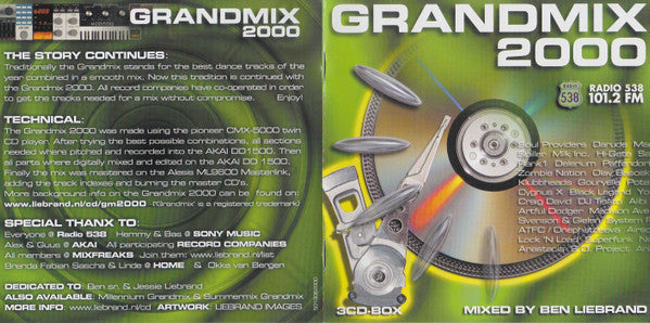 Ben Liebrand : Grandmix 2000 (3xCD, Mixed)