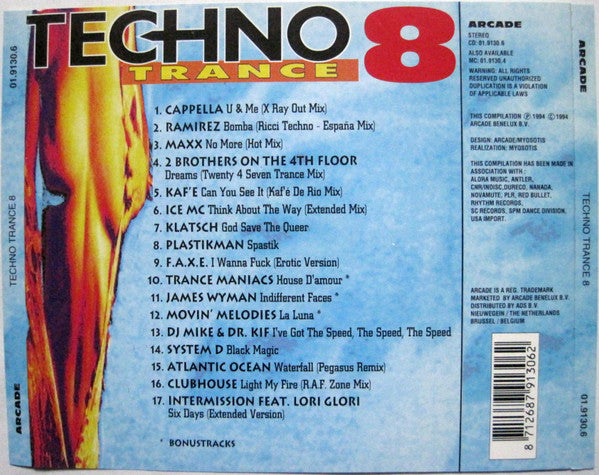 Various : Techno Trance 8 (CD, Comp)