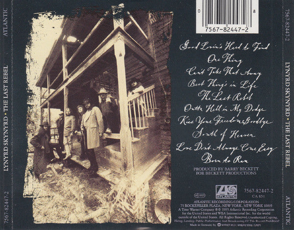 Lynyrd Skynyrd : The Last Rebel (CD, Album)