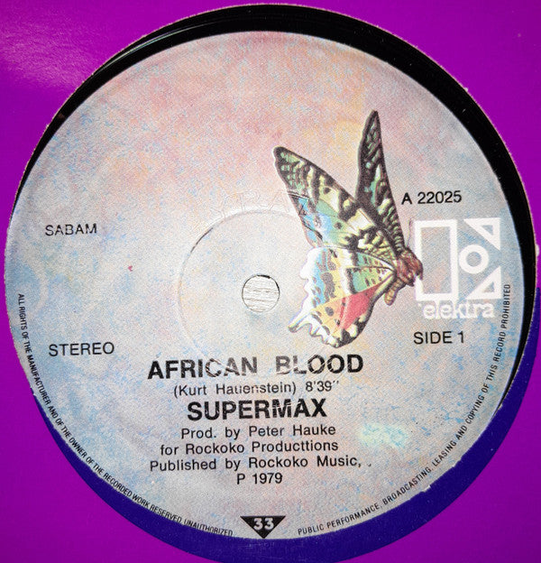 Supermax : African Blood / Alassio (12")