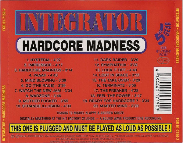 Integrator : Hardcore Madness (CD, Album)
