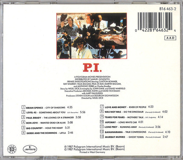 Various : P.I. Private Investigations (CD, Comp)