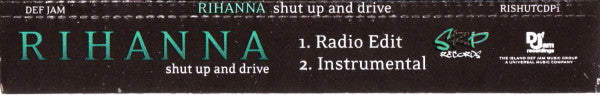 Rihanna : Shut Up And Drive (CD, Single, Promo)