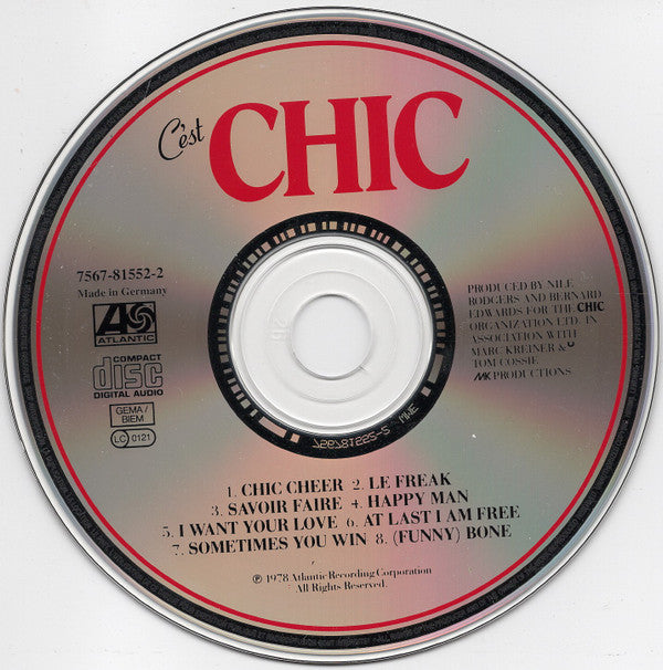 Chic : C'est Chic (CD, Album, RE)