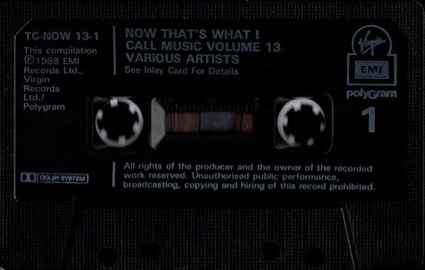 Various : Now That's What I Call Music XIII / Now 13 (2xCass, Comp, Bla)