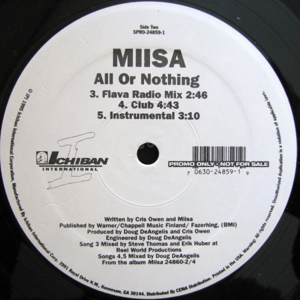 Miisa : All Or Nothing (12", Promo)