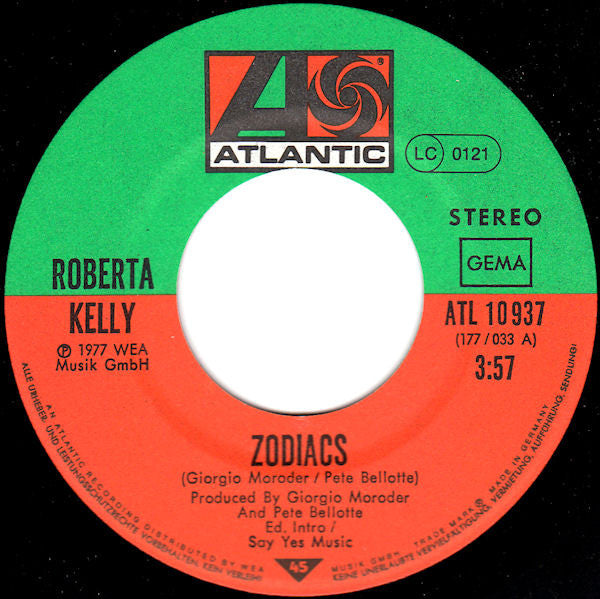 Roberta Kelly : Zodiacs (7", Single, M/Print)