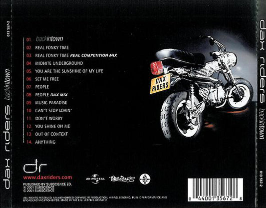 Dax Riders : Back In Town (CD, Album)