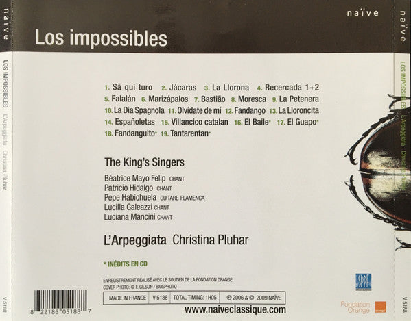 L'Arpeggiata • Christina Pluhar : Los Impossibles (CD, Album, Spe)