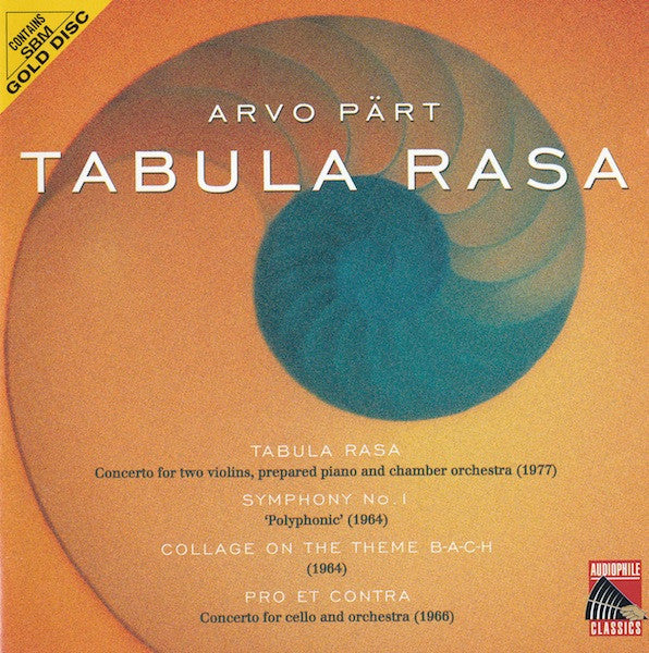Arvo Pärt : Tabula Rasa (CD, Album, Unofficial, Gol)