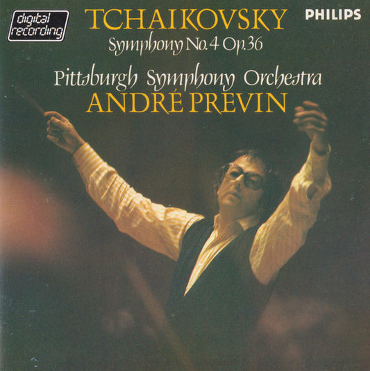 Pyotr Ilyich Tchaikovsky - Pittsburgh Symphony Orchestra, André Previn : Symphony No. 4 Op. 36 (CD, Album)