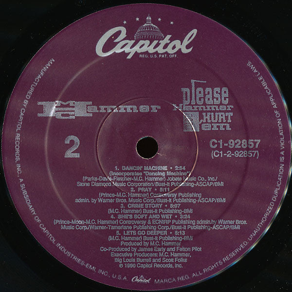 MC Hammer : Please Hammer Don't Hurt 'Em (LP, Album)